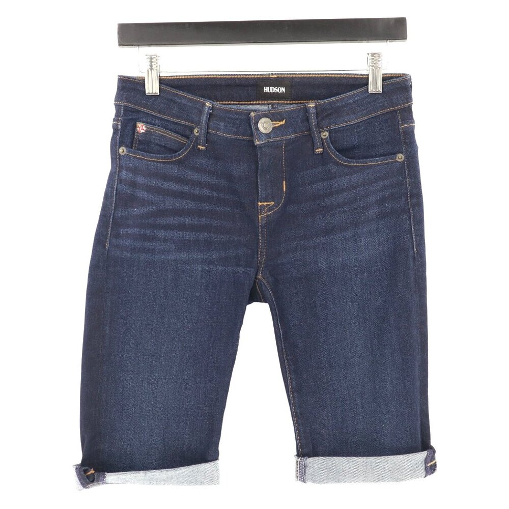 Hudson Bermuda Shorts Womens M Blue‎ Casual Weekend Beach Cruise Scandi Festival